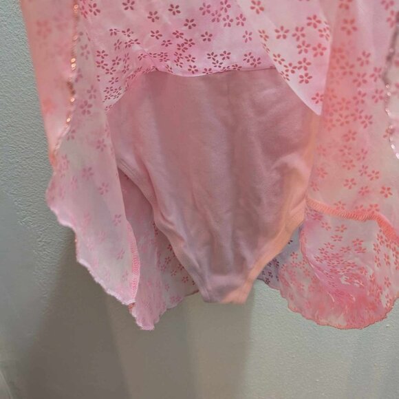 *10/$25* Girl's Xhilaration Pink Flower Skirted Dance Leotard - Size 7/8 - Picture 4 of 4